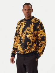 Versace Jeans Couture Bluza 80GAI3R0 FS196 Czarny Regular Fit. Czarne bluzy męskie Versace Jeans Couture, l, bez wzorów, z bawełny, bez kaptura. Za 1,249.00 zł.