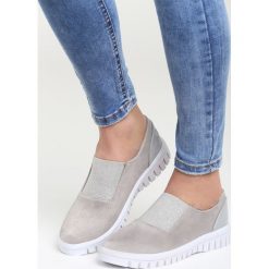 Szare Slip On Miokki. Trampki i tenisówki damskie marki Born2be. Za 34.99 zł.