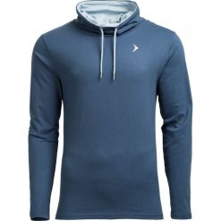 Longsleeve męski TSML601 - GRANATOWY - Outhorn. Niebieskie bluzki z długim rękawem męskie Outhorn, z bawełny, ze stójką. W wyprzedaży za 48.99 zł.
