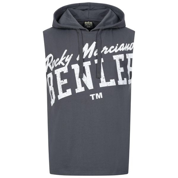 Tank top z kapturem Benlee Warwick. Białe koszulki sportowe męskie BENLEE, xl, bez wzorów, z bawełny, sportowe, bez kołnierzyka. Za 184.50 zł.