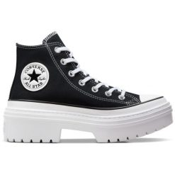 Buty sportowe Converse Con Buty Chuck Taylor As Lugged Heel. Czarne obuwie sportowe damskie Converse, bez wzorów, z tkaniny. Za 490.00 zł.
