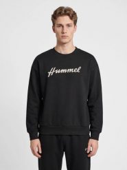 Hummel hmlCLUB W Bluza treningowa o luźnym kroju – BLACK. Czarne bluzy sportowe damskie Hummel, xs, bez wzorów, z bawełny, bez kaptura, na fitness i siłownię. Za 175.26 zł.