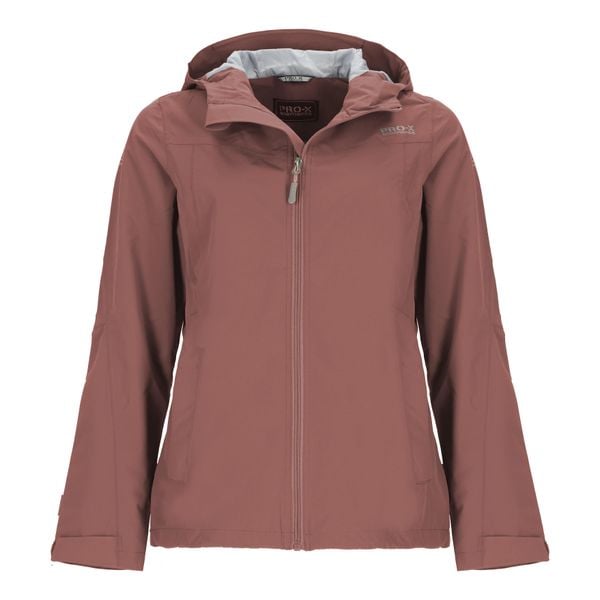 Damska kurtka wodoodporna Pro-X Elements Doro. Brązowe kurtki damskie PRO-X ELEMENTS, m, bez wzorów, z materiału, z kapturem. Za 340.00 zł.