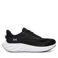 Buty do biegania Under Armour. Czarne obuwie sportowe damskie Under Armour, bez wzorów, do biegania. Za 299.99 zł.