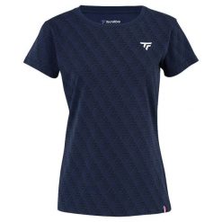 Koszulka damska Tecnifibre Graphique 2024. Niebieskie koszulki sportowe damskie TECNIFIBRE, bez wzorów, sportowe, bez kołnierzyka. Za 154.50 zł.