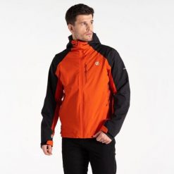 Kurtka przeciwdeszczowa męska Mountain Series. Brązowe kurtki sportowe męskie Dare 2b, m, bez wzorów, z materiału, trekkingowe. W wyprzedaży za 365.20 zł.
