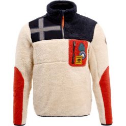 Napapijri YUPIK HALF Bluza z polaru white. Bluzy męskie Napapijri, z materiału. W wyprzedaży za 567.20 zł.