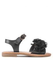 Nelli Blu Sandały CS2806-13 Czarny. Czarne sandały dziewczęce Nelli Blu, ze skóry, bez zapięcia. Za 89.99 zł.