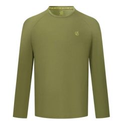 Dżersej z długim rękawem Dare 2B Agile. Zielone bluzy męskie Dare 2b, bez wzorów, z dżerseju, bez kaptura. Za 151.80 zł.