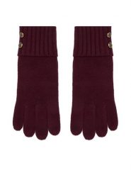 LAUREN RALPH LAUREN Rękawiczki 454P04468004 Bordowy. Czerwone czapki i kapelusze damskie Lauren Ralph Lauren, bez wzorów, z dzianiny. Za 329.99 zł.