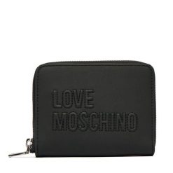 Portfel LOVE MOSCHINO. Czarne portfele damskie Love Moschino, bez wzorów. Za 373.99 zł.