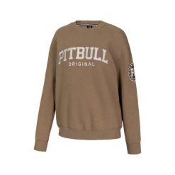 Bluza damska Pitbull oversize Tyrian. Brązowe bluzy damskie PITBULL, xl, bez wzorów, bez kaptura. W wyprzedaży za 159.00 zł.