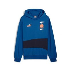 Bluza z kapturem OM Culture. Niebieskie bluzy męskie Puma, l, bez wzorów, z dresówki, z kapturem. Za 253.00 zł.