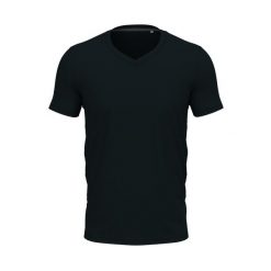Męska Koszulka Z Dekoltem W Szpic. Niebieskie koszulki sportowe męskie Stedman, l, bez wzorów, bez kołnierzyka, bez ramiączek, trekkingowe. Za 64.99 zł.