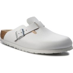 Klapki BIRKENSTOCK - Boston Bs 0060133 White. Białe klapki damskie Birkenstock, ze skóry. W wyprzedaży za 349.00 zł.