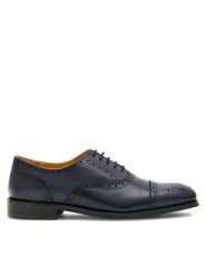 Gino Rossi Półbuty FLAVIO-03 124AM Granatowy. Niebieskie eleganckie półbuty Gino Rossi, ze skóry, wizytowe, bez zapięcia. Za 279.99 zł.
