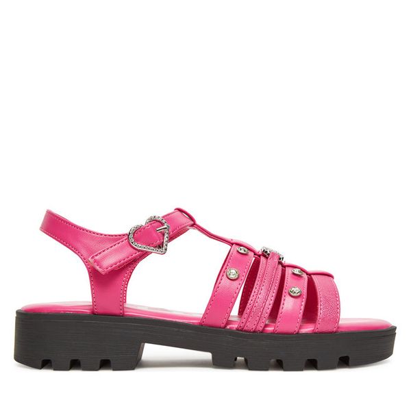 Sandały Juicy Couture. Czerwone sandały dziewczęce Juicy Couture, bez zapięcia. Za 149.99 zł.