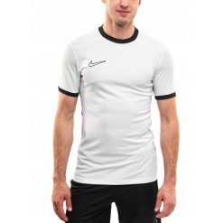Koszulka Mężczyzna Nike Dri-FIT Academy T-shirt Bluzka Sportowa Treningowa XL. Białe koszulki sportowe męskie Nike, m, bez wzorów, z materiału, bez kołnierzyka, bez ramiączek, na fitness i siłownię, dri-fit (nike). Za 72.99 zł.
