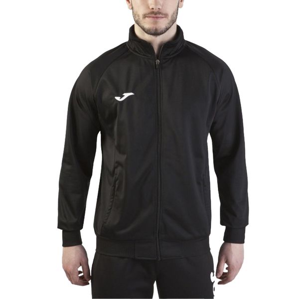 Męska Dresowa Kurtka Piłkarska Combi. Czarne kurtki męskie Joma, l, bez wzorów, z dresówki, bez kaptura. Za 162.99 zł.