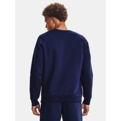 Bluza fitness męska UNDER ARMOUR UA Icon Fleece Crew. Niebieskie bluzy męskie Under Armour, m, bez wzorów, bez kaptura. Za 268.60 zł.