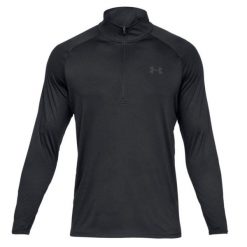 Bluza fitness męska Under Armour Tech 2.0 1/2 Zip. Czarne bluzy męskie Under Armour, m, bez wzorów, bez kaptura, do biegania. Za 146.99 zł.