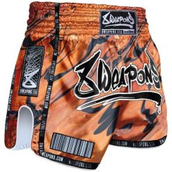 Szorty do Muay Thai 8 Weapons Vivo Magma. Brązowe szorty sportowe damskie 8 WEAPONS, m, z aplikacjami, na fitness i siłownię. Za 283.89 zł.