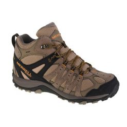 Buty trekkingowe męskie, Merrell Accentor 3 Mid WP. Brązowe trekkingi męskie Merrell, trekkingowe. Za 816.00 zł.