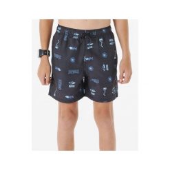 Spodenki surfingowe chłopięce Rip Curl Tube Heads Sun Volley Mesh -Bo czarny. Czarne szorty dla chłopców Rip Curl, bez wzorów, z meshu. Za 190.00 zł.