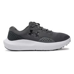 Buty do biegania męskie UNDER ARMOUR Surge 4. Szare buty sportowe męskie Under Armour, bez zapięcia, do biegania. Za 179.99 zł.