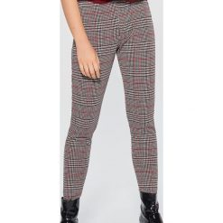 Spodnie w kratę MIX and MATCH - Szary. Spodnie materiałowe damskie marki Cropp. W wyprzedaży za 39.99 zł.