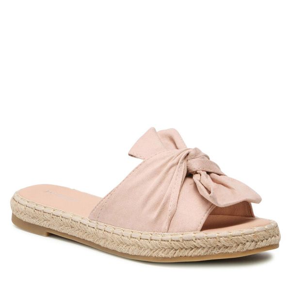 Espadryle DeeZee. Czerwone espadryle damskie DeeZee, bez wzorów, bez obcasa. Za 89.99 zł.
