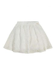 Guess Spódnica J3GD10 WFBD0 Biały Regular Fit. Białe spódniczki dla dziewczynek Guess, z aplikacjami, z syntetyku. Za 199.99 zł.