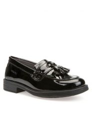 Geox Półbuty Jr Agata J4449A 00066 C9999 D Czarny. Czarne półbuty dziewczęce Geox, bez wzorów, ze skóry, bez zapięcia. Za 209.99 zł.