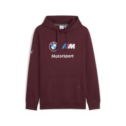 Męska polarowa bluza z kapturem BMW M Motorsport PUMA. Czerwone bluzy męskie Puma, m, bez wzorów, z polaru, z kapturem. Za 299.00 zł.