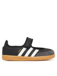 Adidas Baleriny Samba Jane LA1395 Czarny. Czarne baleriny dziewczęce Adidas, bez wzorów, ze skóry, bez zapięcia. Za 239.99 zł.