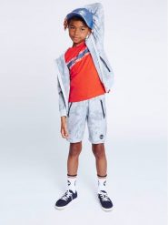 Timberland Bluza T25U15 S Szary Regular Fit. Szare bluzy dla chłopców Timberland, bez wzorów, z bawełny, bez ramiączek, bez kaptura. Za 279.99 zł.