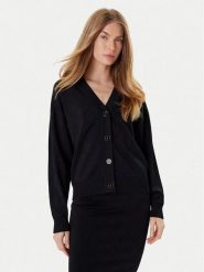 Marciano Guess Kardigan 5YGR13 5036Z Czarny Regular Fit. Czarne kardigany damskie Marciano Guess, xs, z aplikacjami, z wiskozy, bez kołnierzyka, bez ramiączek, bez kaptura. Za 549.99 zł.
