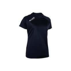 Koszulka krótki rękaw do siatkówki V100 damska. Niebieskie t-shirty damskie ALLSIX, xs, bez wzorów, z materiału, bez kołnierzyka. Za 29.99 zł.
