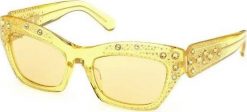 Swarovski Damskie okulary przeciwsłoneczne SWAROVSKI WOMEN SK0380-5539J (Szkło/Zausznik/Mostek) 55/20/135 mm) NoSize. Okulary przeciwsłoneczne damskie swarovski. Za 285.47 zł.