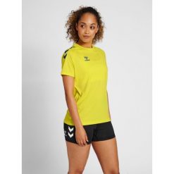 Koszulka damska Hummel Core Poly. Niebieskie koszulki sportowe damskie Hummel, m, bez wzorów, bez kołnierzyka, bez ramiączek, do piłki ręcznej. Za 122.50 zł.