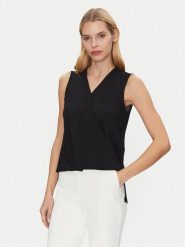 Rinascimento Bluzka CFC0122910003 Czarny Regular Fit. Czarne bluzki damskie Rinascimento, l, bez wzorów, z syntetyku, bez kołnierzyka, bez ramiączek. Za 99.99 zł.