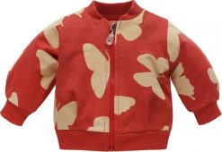 PINOKIO Bluza dresowa rozminana czerwona dla dziewczynki Imagine Pinokio 80. Czerwone bluzy dla dziewczynek Pinokio, bez wzorów, z dresówki, bez ramiączek, bez kaptura. Za 99.90 zł.