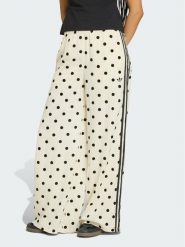 Adidas Spodnie dresowe Satin Polka Dots Wide Leg Pant KV1168 Kremowy Relaxed Fit. Białe spodnie dresowe damskie Adidas, xl, bez wzorów, z dresówki. Za 269.99 zł.