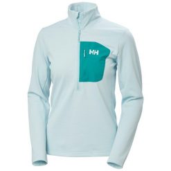 Damska bluza dresowa 1/2 z zamkiem błyskawicznym Helly Hansen Versalite. Niebieskie bluzy damskie Helly Hansen, bez wzorów, z dresówki, bez kaptura. Za 384.00 zł.