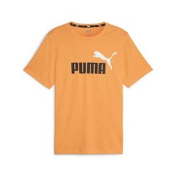 Puma Koszulka Ess+ 2 Col Logo 58675949. Brązowe koszulki sportowe męskie Puma, m, bez wzorów, z bawełny, bez kołnierzyka, bez ramiączek. Za 102.30 zł.