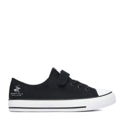 Trampki Beverly Hills Polo Club. Czarne trampki i tenisówki chłopięce Beverly Hills Polo Club, bez wzorów, bez zapięcia. Za 79.99 zł.