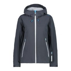 Kurtka damska przeciwdeszczowa CMP 31Z2196. Szare kurtki damskie CMP, na zimę, m, bez wzorów, bez kaptura, narciarskie. Za 449.99 zł.