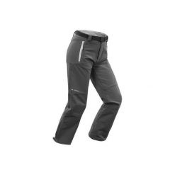 Spodnie turystyczne zimowe SH500 X-WARM dla chłopców 7-15 lat szare. Szare buty zimowe chłopięce QUECHUA, na zimę, bez wzorów, z elastanu. Za 129.99 zł.