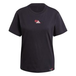 Koszulka damska ADIDAS W L MINI TEE XS. Czarne t-shirty damskie Adidas, l, bez wzorów, z bawełny, klasyczne, bez kołnierzyka. Za 129.00 zł.