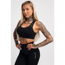 Stanik fitness cardio damski Gym Glamour compress. Czarne obuwie sportowe damskie GYM GLAMOUR, bez wzorów, na fitness i siłownię. Za 159.99 zł.